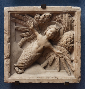 Decorative tile, second half of 13th century (marble)