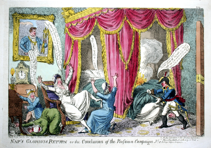 British satire of Napoleon's return from Russia