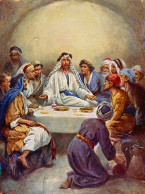 The Last Supper (colour litho)