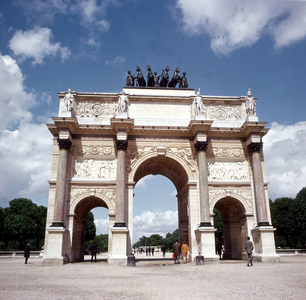 Carrousel triumphal arch in Paris built in tribute of the Gret Army of Napoleon1st in 1807-1809