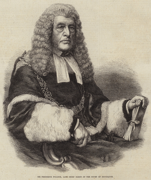 Sir Frederick Pollock, Late Chief Baron of the Court of Exchequer (engraving)