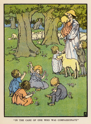 Illustration for Bunyan's Pilgrim's Progress (colour litho)