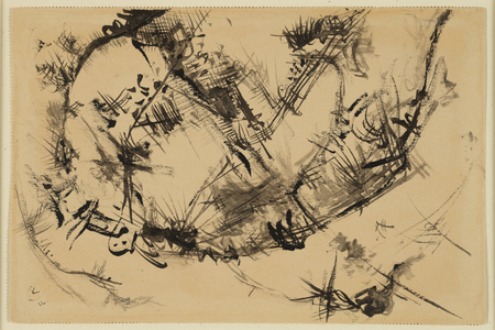 Ohne Titel (Untitled), 1916 (brush and India ink on paper)