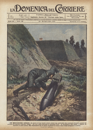 A Heroic Brigadier (colour litho)