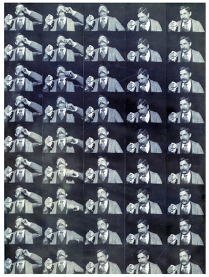 Edison kinetoscopic record of a sneeze.