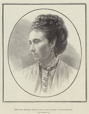 Her Royal Highness Princess Alice, Grand Duchess of Hesse-Darmstadt (engraving)
