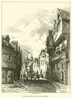 Old Houses in Castle Street (engraving)