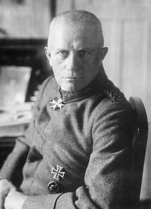 German Army general Ruediger Graf von der Goltz, 1918 (b/w photo)