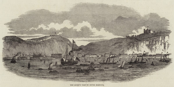 The Queen's Visit to Dover Harbour (engraving)