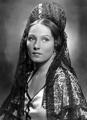 Portrait of Brigitte Horney, 1934 (b/w photo)