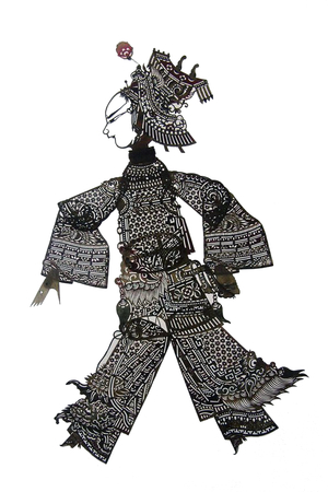 China: Female shadow puppet, Sichuan Province, 20th century