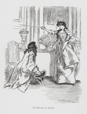 Illustration for The History of Henry Esmond by William Makepeace Thackeray (litho)