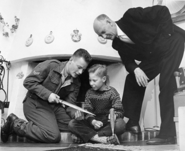 Oslo 1957. Prime Minister Einar Gerhardsen The central figure in Norwegian politics after the war turns 60 on May 10 …, 1957 (photo)