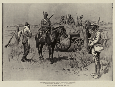 A Foraging Party near Pretoria (litho)