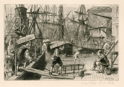 Orange Wharf, London Bridge (engraving)