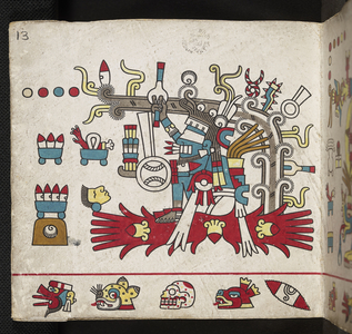 Lords of the Half-Trecenas. Codex Laud (Codex Mictlan), c.15th century (painting)