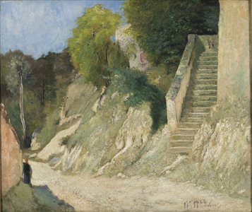 A Steep Ascent in Montigny-sur-Loing, 1876 (oil on canvas)