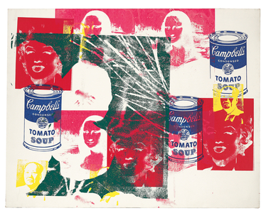 Multicoloured Retrospective Painting, 1979 (acrylic and silkscreen inks on canvas)