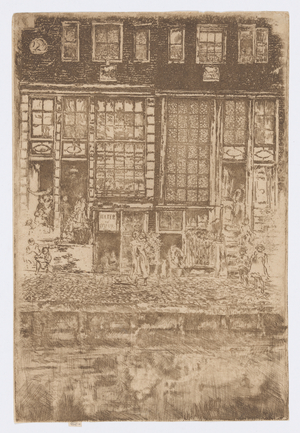 The Embroidered Curtain, 1889 (etching; ink on paper)