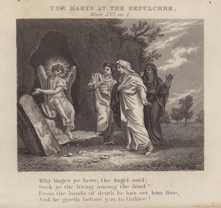 The Marys at the sepulchre, Mark XVI, ver 1 (engraving)