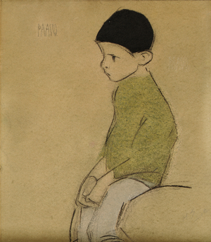 Paavo, 1912 (w/c & charcoal on paper)