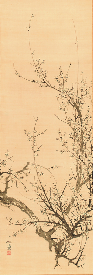 Plum, before 1856 ( ink on silk)