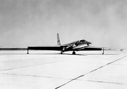 U-2 Reconnaissance Aircraft, United States, c.1957 (b/w photo)