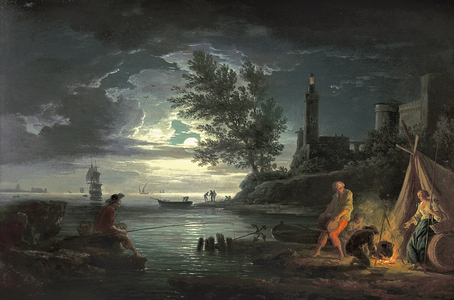 The Four Times of the Day: Night, 1757 (oil on silvered copper)