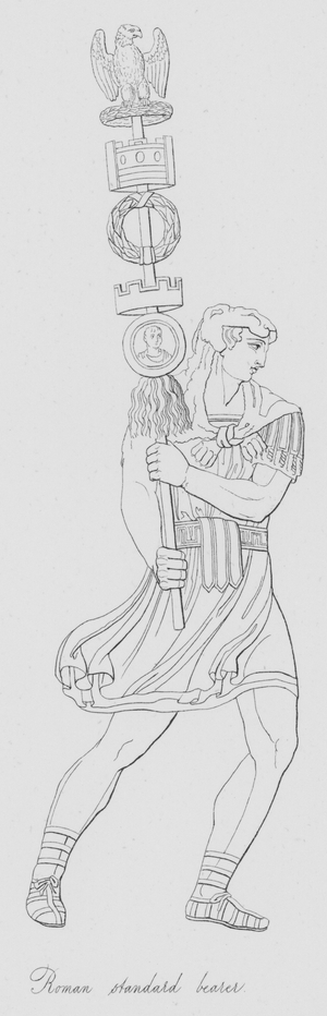 Roman standard bearer (engraving)