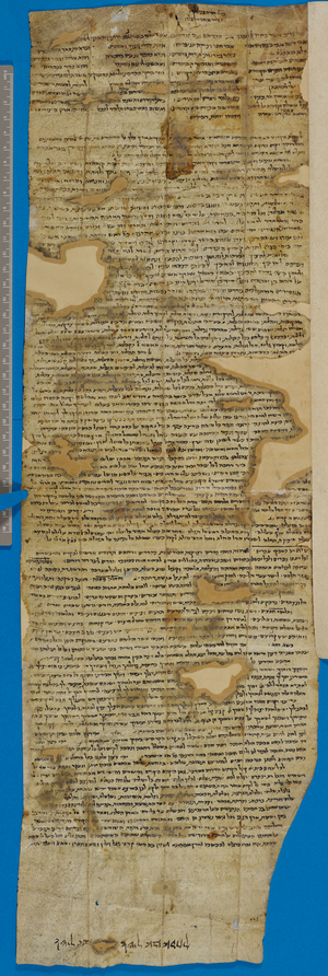 Fragment of a letter of recommendation for Reuben ben Isaac, verso
