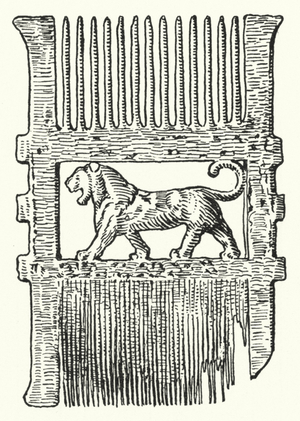 An Ancient Phoenician Comb (litho)