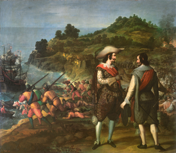 The recovery of San Juan de Puerto Rico, 1634-35 (oil on canvas)