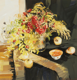 Autumn Still-Life (gouache)
