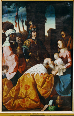 The Adoration of the Magi (oil on canvas)