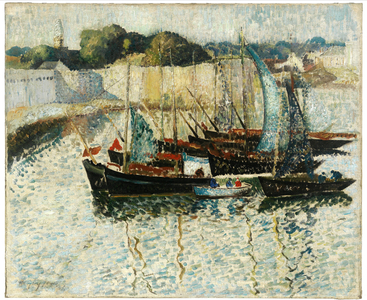 Boats, 1926 (oil on canvas)