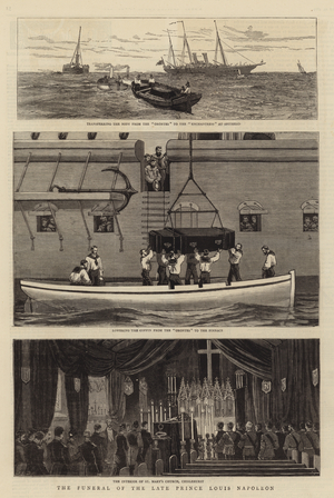 The Funeral of the Prince Louis Napoleon (engraving)