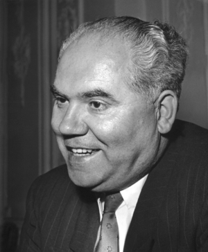 Politician Franz Neumann (1904-1974) (b/w photo)