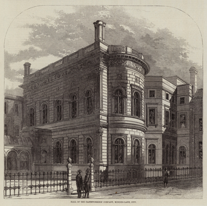 Hall of the Clothworkers' Company, Mincing-Lane, City (engraving)