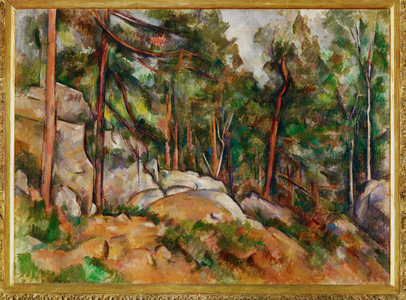 The Rocks in the Park of the Chateau Noir (painting on canvas)