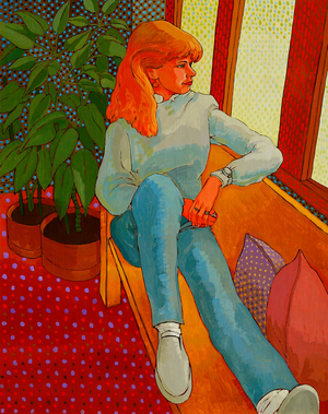 Teenager, 1988 (acrylic) on canvas