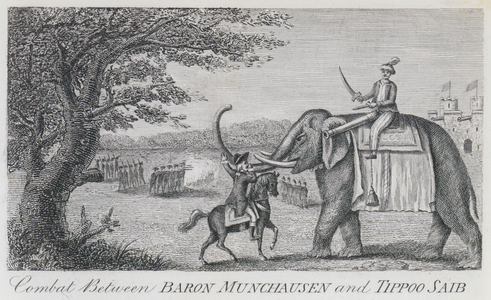 IIlustration for the Adventures of Baron Munchausen (engraving)