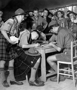 Scottish Scouts, 1950-1960 (b/w photo)