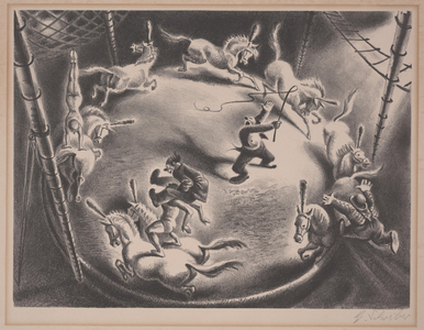 Three Clowns, 1944 (litho)