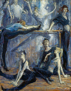 Echauffement, 2001, (mixed technique on canvas)