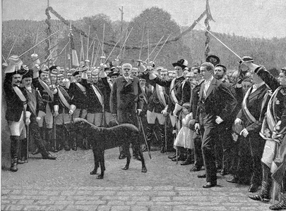 Ovation for Prince Bismarck on the occasion of the presentation of the silver jug of honour