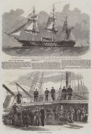 Loss of the Conqueror (engraving)