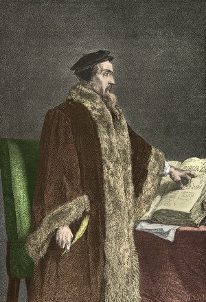 Portrait of Jean Calvin (Engraving)