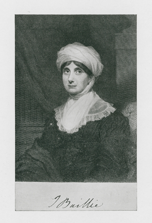 Joanna Baillie, from an engraving (litho)