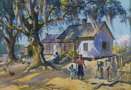 Cabin in Georgia (w/c on paper)