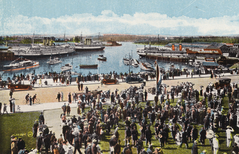 Victoria, British Columbia: The Harbour from Empress Hotel (colour photo)